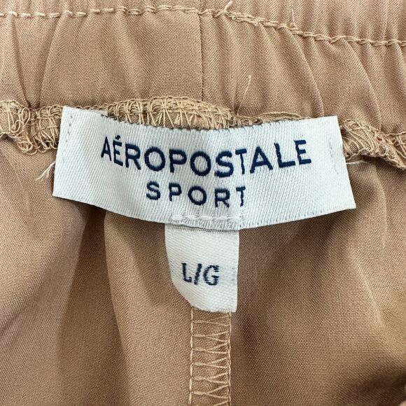 Aeropostale Sport Womens Pants Large Athletic Joggers Brown Drawstring NWT - Picture 3 of 10